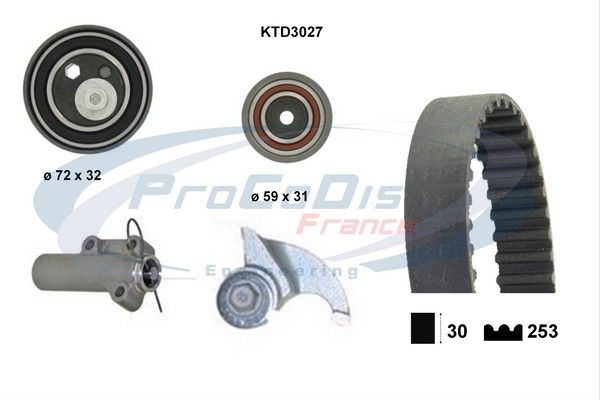 PROCODIS FRANCE Комплект ремня ГРМ KTD3027